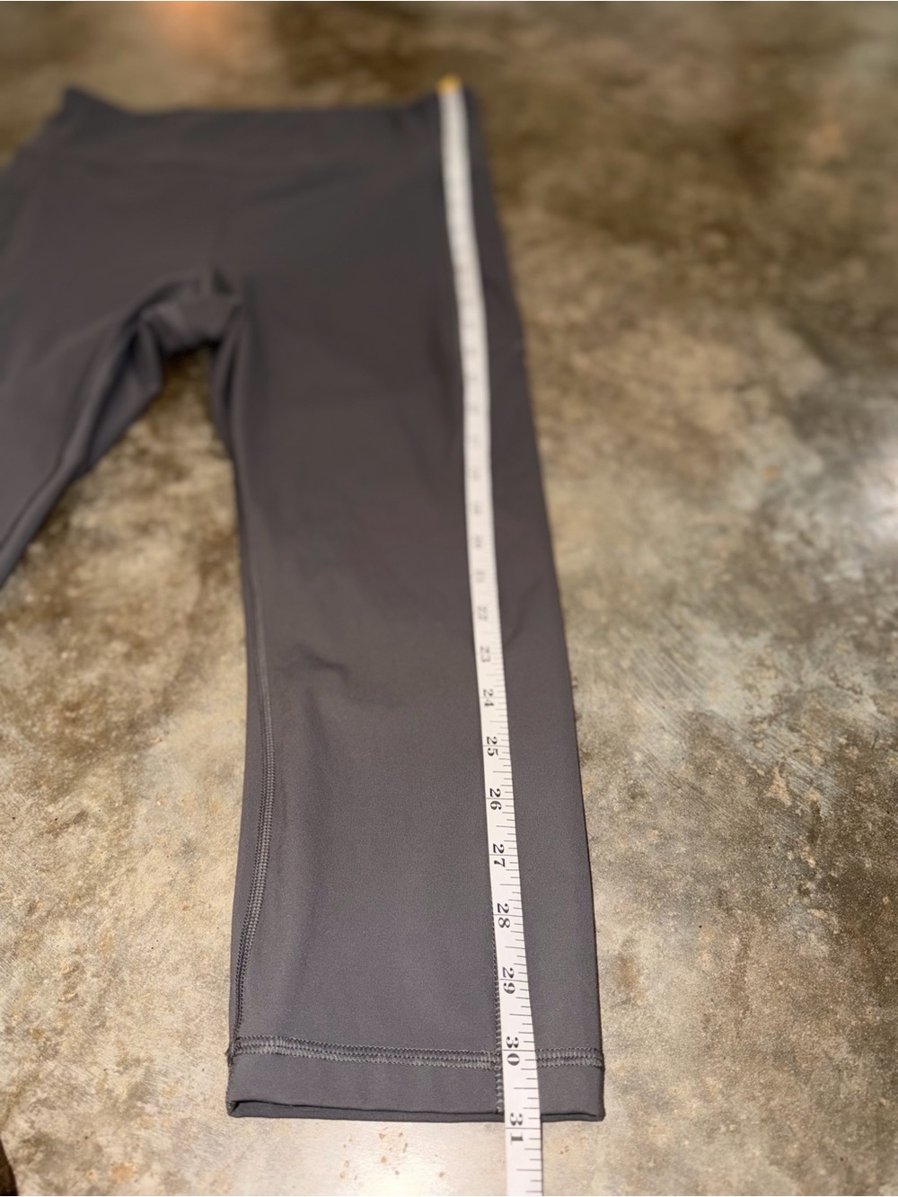 CRZ YOGA Gray High Rise Pockets Capri Leggings XL Athletic Running Athleisure - Picture 8 of 12